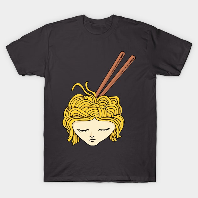 Noodle Queen T-Shirt by viograpiks